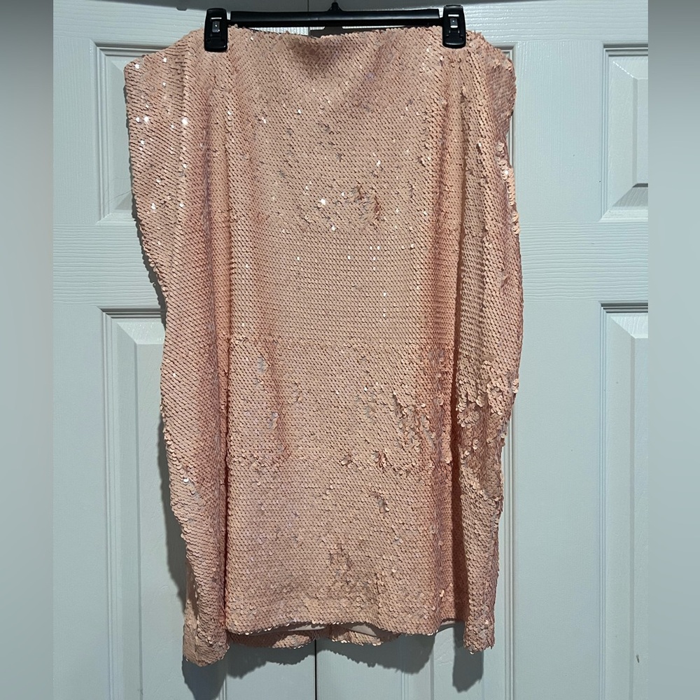 Eloquii Blush Sequin Pencil Skirt size 18